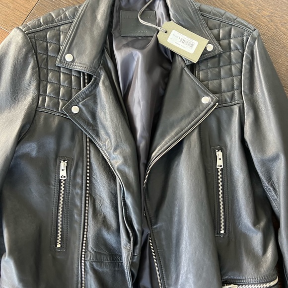 *NWT* ALL SAINTS Catch Biker Jacket - Picture 8 of 9